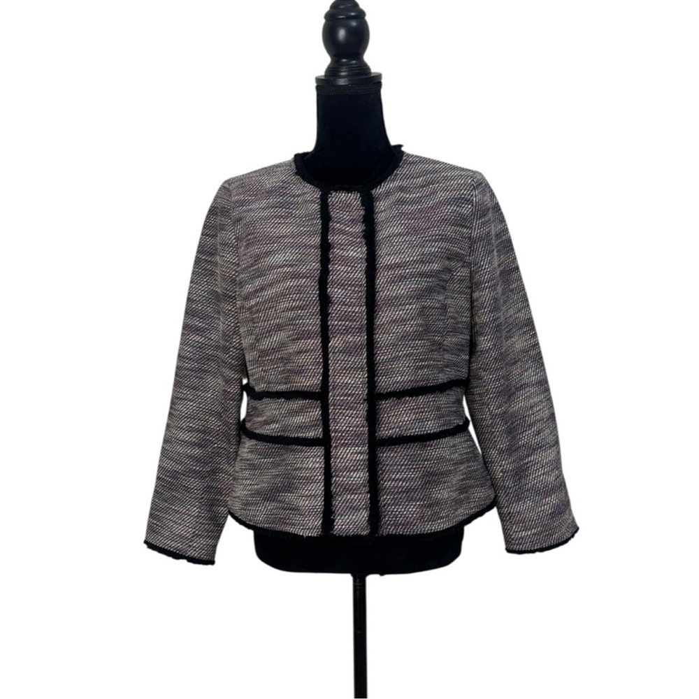 Dex the suit shop classic tweed textured work wear blazer suit jacket size large